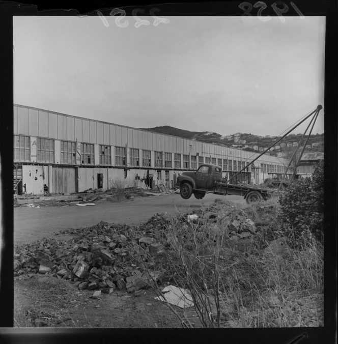 Demolition of the old Exhibition building, Wellington