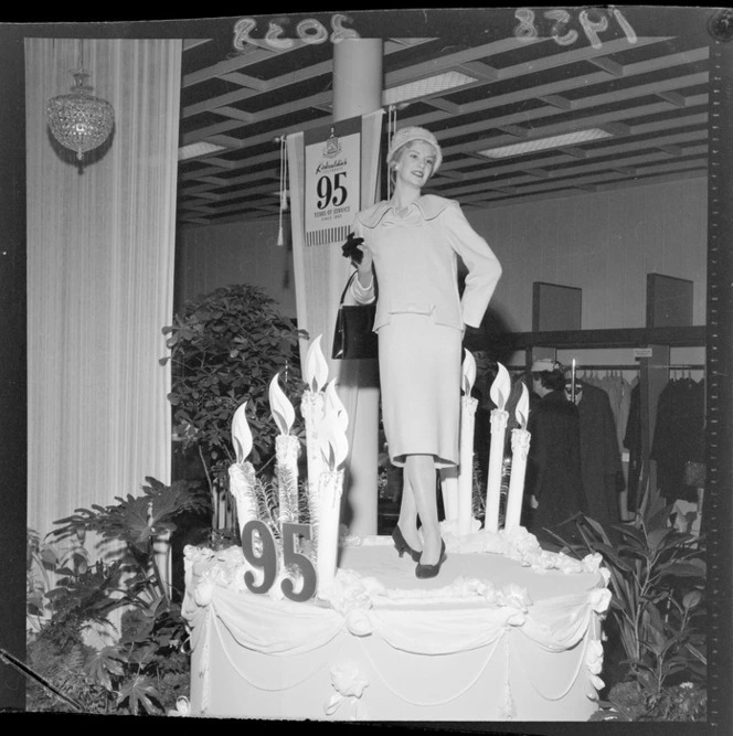 A fashion parade at Kirkcaldies Department Store, Wellington