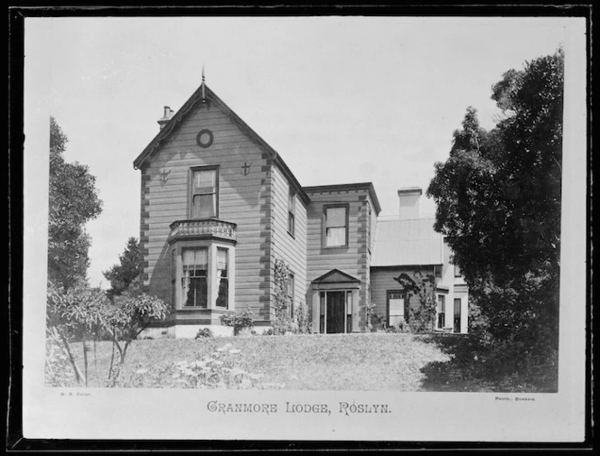 Creator unknown : Photograph of Cranmore Lodge, Melrose, Dunedin, taken by W Row Frost