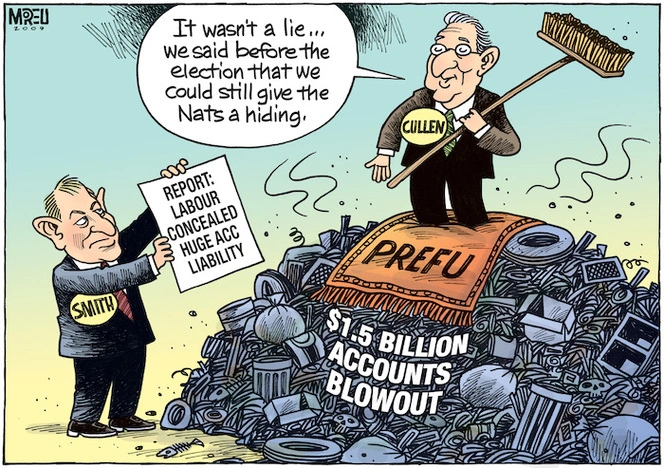 "It wasn't a lie... we said before the election that we could still give the Nats a hiding" 4 March 2009