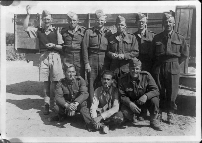 YMCA secretaries photographed on Crete prior to the blitz