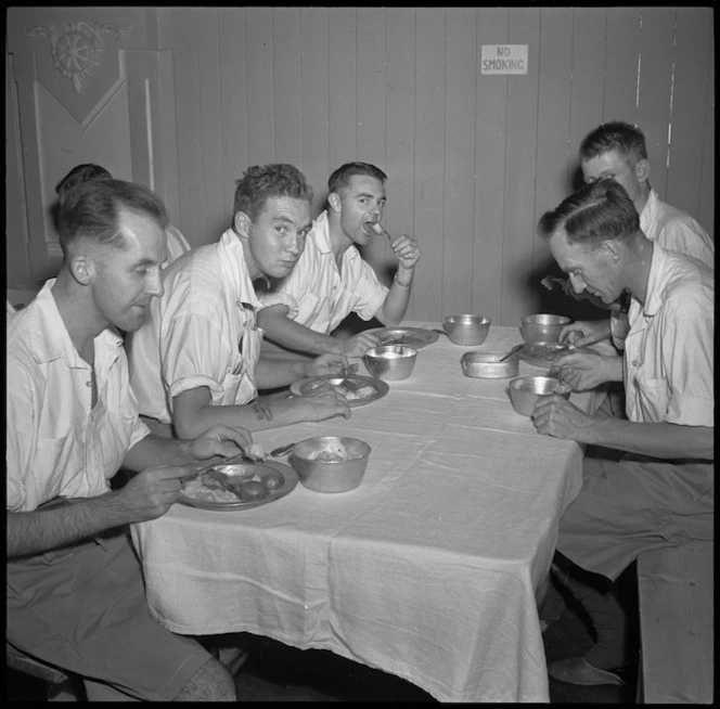 Dining hall at the NZ General Hospital, Egypt
