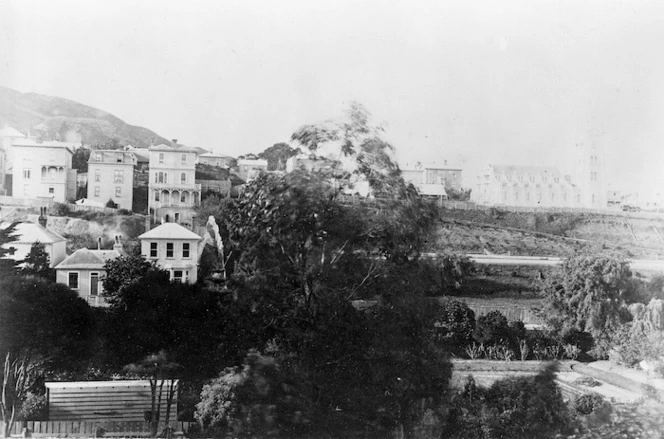 Thorndon, Wellington, showing St Mary's Catholic Church