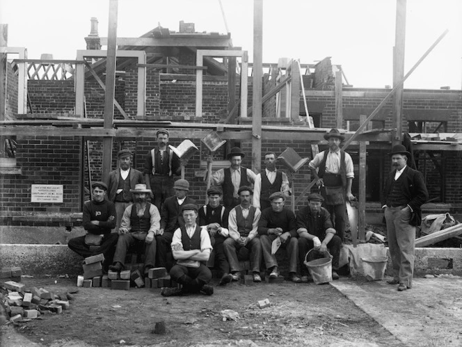 Construction workers that built the Stratford Public Hospital