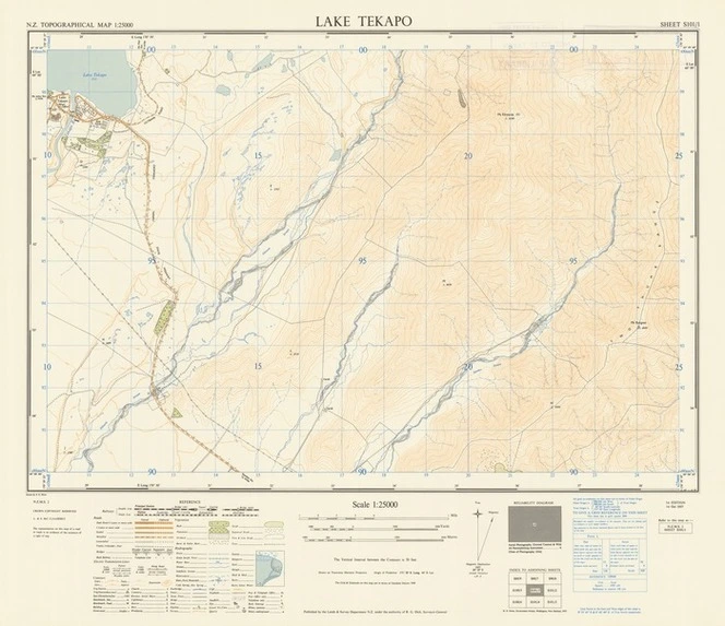 Lake Tekapo [electronic resource] / drawn by S.E. Rowe.