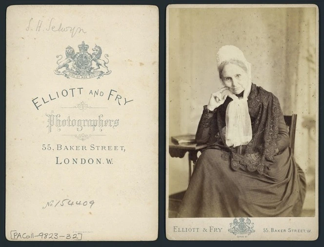 Sarah Harriet Selwyn - Photograph taken by Elliot and Fry