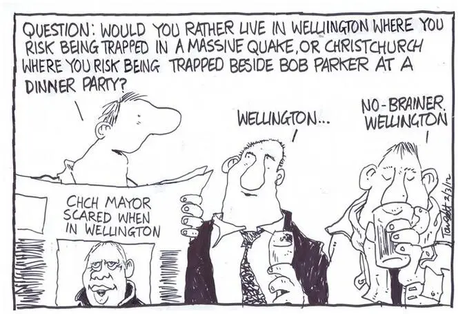 Scott, Thomas, 1947- :'Question; would you rather live in Wellington...'. 2 March 2012