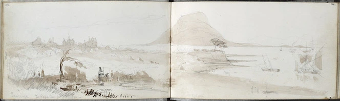 Williams, Edward Arthur 1824-1898 :Tauranga. Te Papa Camp