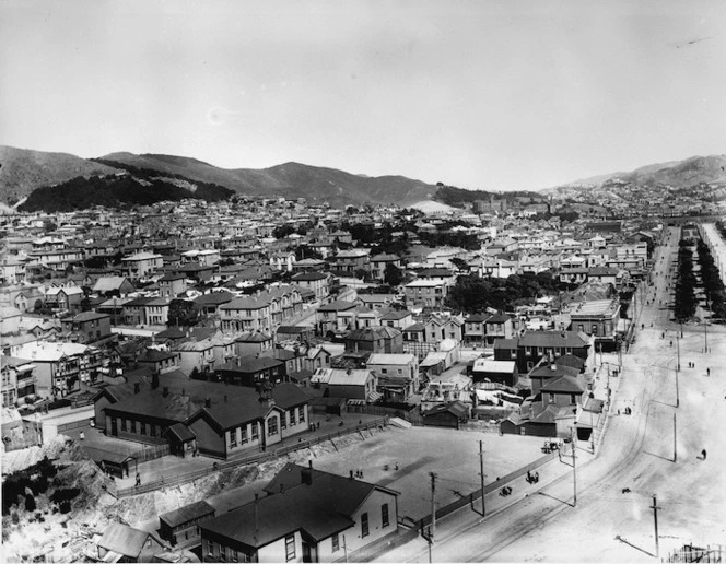 Part 4 of a 6 part panorama of Wellington city