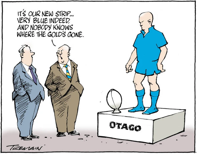 Tremain, Garrick 1941- :'It's our new strip...very blue indeed and nobody knows where the gold's gone'. 1 March 2012