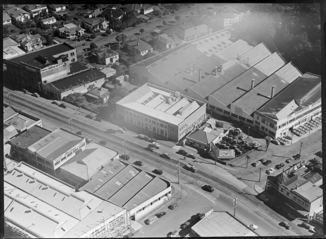 Industrial area, including Joseph Lucas factory, Newmarket?, Auckland