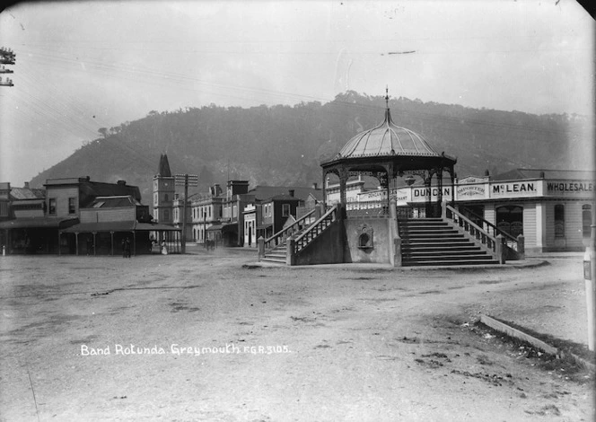 Band rotunda in Greymouth