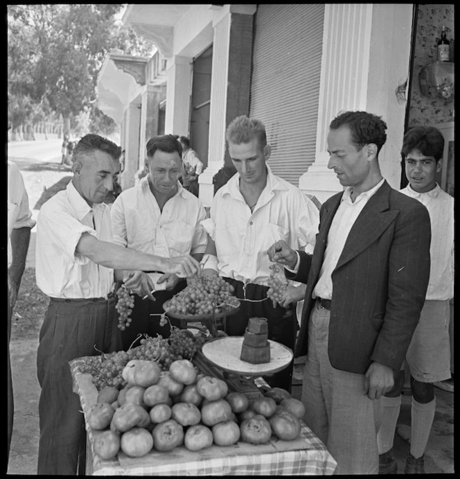 Patients buying grapes at 3 NZ General Hospital, Beirut, Lebanon - Photograph taken by M D Elias