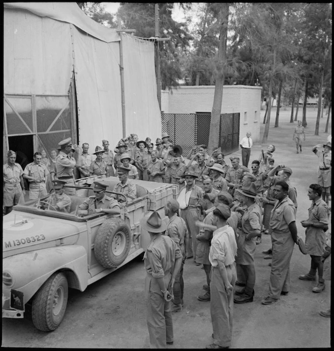 General Alexander leaving the Maadi Tent, Egypt - Photograph taken by M D Elias