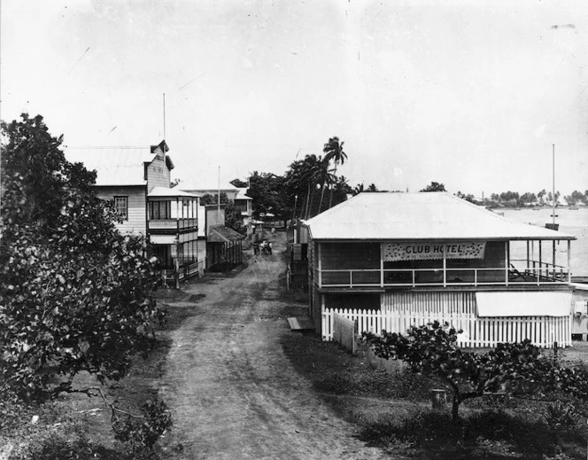 Samoa. Street scene, Apia