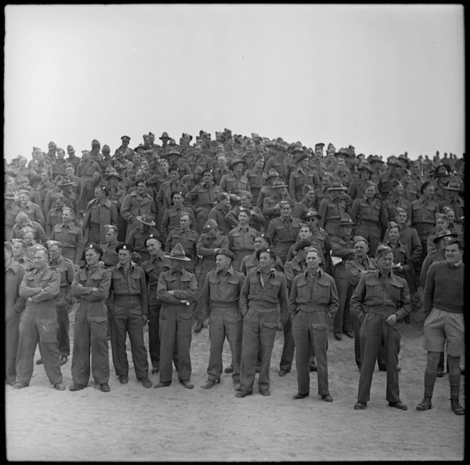 Section of the crowd at a donkey race meeting at Tura, Egypt - Photograph taken by W Timmins