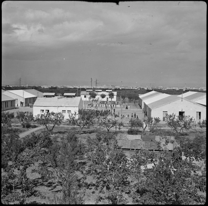 Refugee camp at Bari Italy formerly Items National