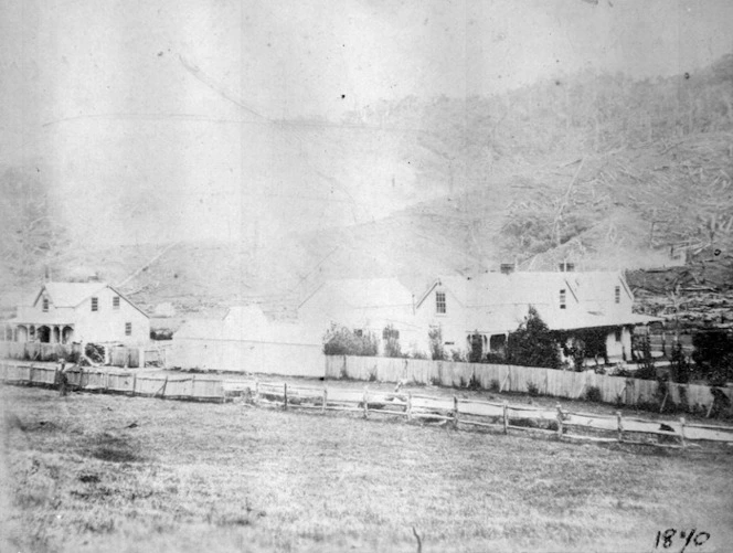 372 and 378 Karori Road, 1870, homes of Stephen Lancaster including Chesney Wold