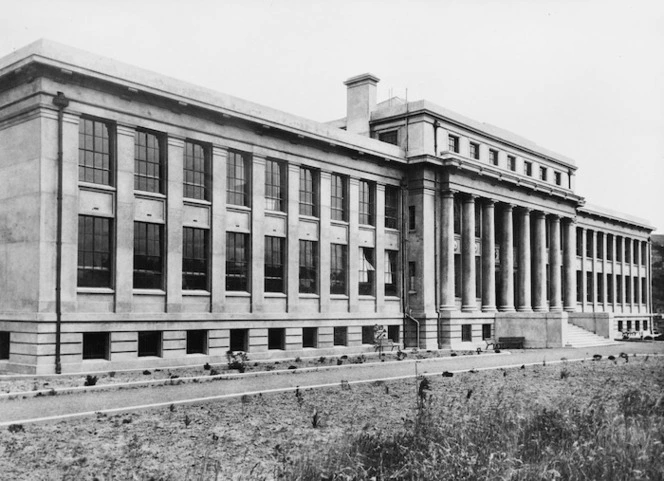 View of the north (entrance) front of Wellington High School