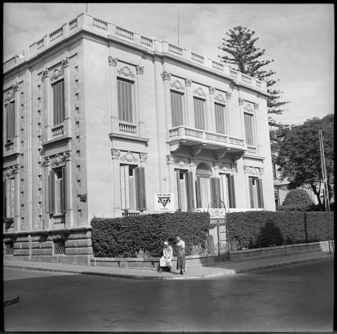 YMCA hostel at Alexandria, Egypt, during World War II