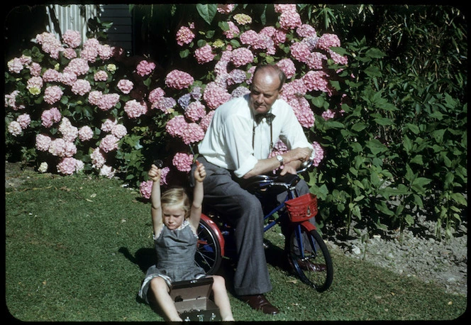 Members of the Macallane family on the lawn