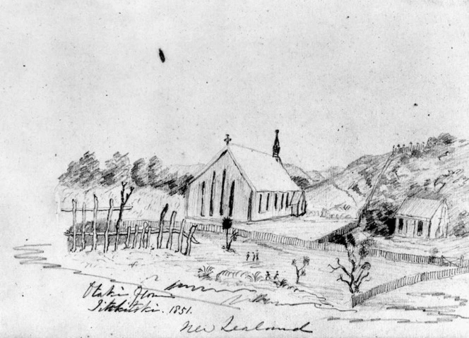 [Medley, Mary Catherine] 1835-1922 :Otaki from Titokitoki. 1851. New Zealand.