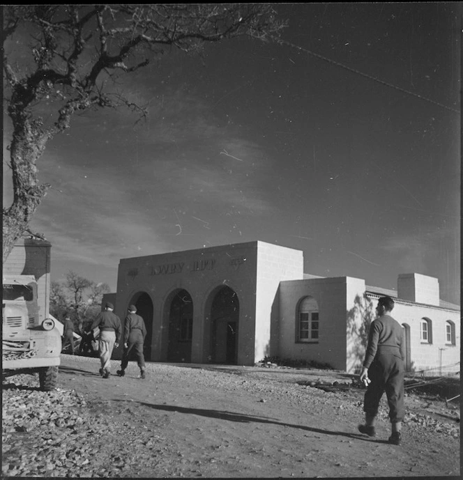 Lowry Hut No 2 recently opened in Italy, World War II - Photograph taken by M D Elias