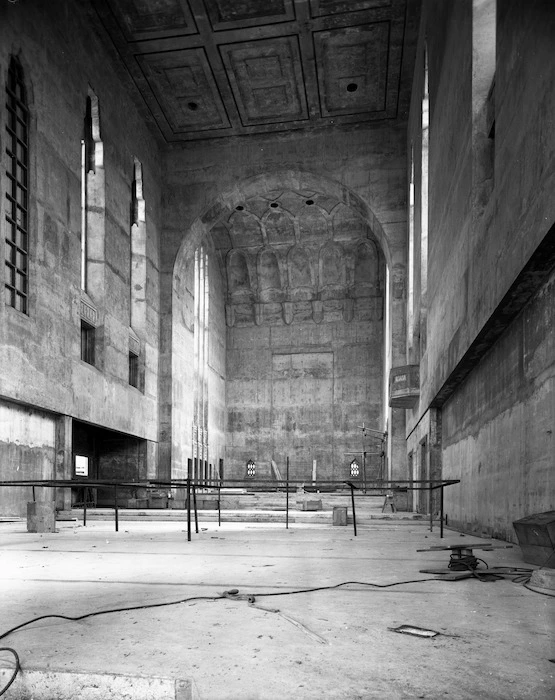 Wellington Cathedral of St Paul under construction