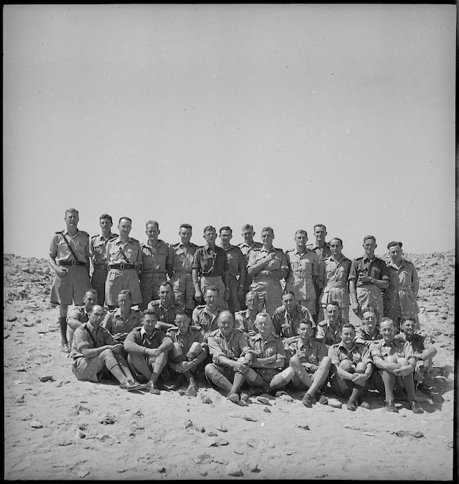 Group of New Zealand padres at Maadi, Egypt, World War II - Photograph taken by M D Elias