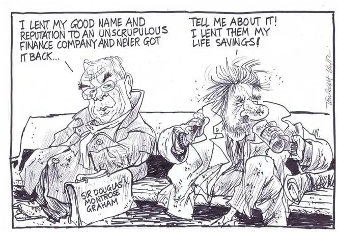 Scott, Thomas, 1947- :'I lent my good name and reputation to an unscrupulous finance company and never got it back'. 6 April 2012