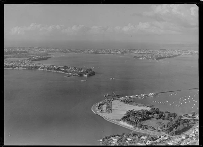 Westhaven, looking towards Northcote, Auckland