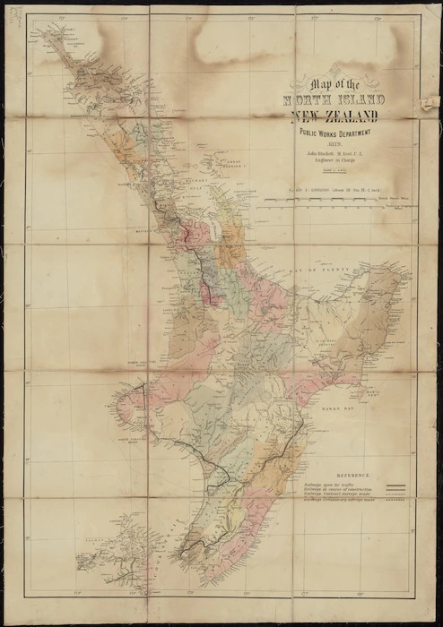 Map of the North Island, New Zealand : Map of the Middle Island, New Zealand / drawn by A. Koch.