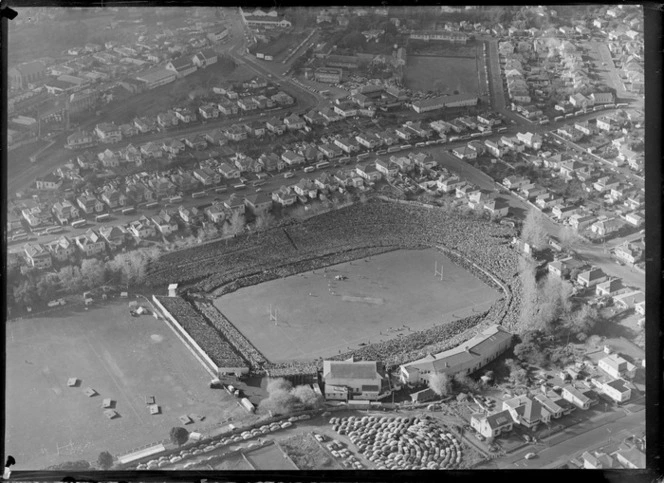 1956 Springbok rugby union football tour, match between Springbok and Auckland, Eden Park, Auckland