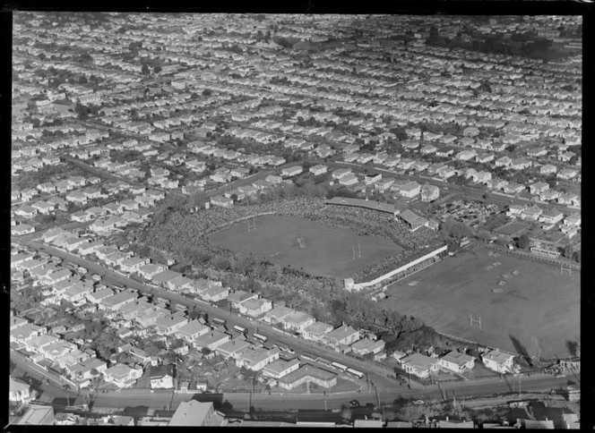 1956 Springbok rugby union football tour, match between Springbok and Auckland, Eden Park, Auckland