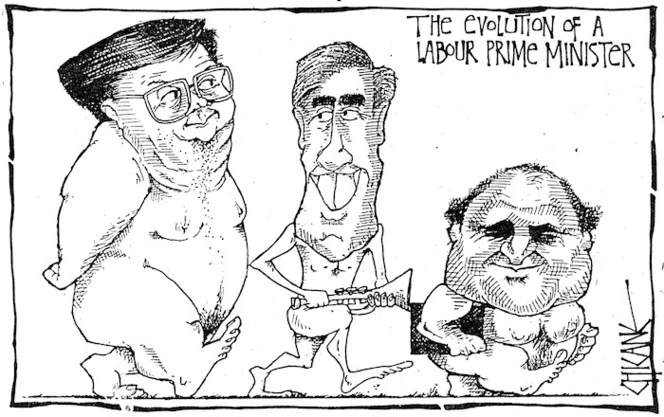Winter, Mark, 1958- :The Evolution of a Labour Prime Minister. [Southland Times? ca 1990].