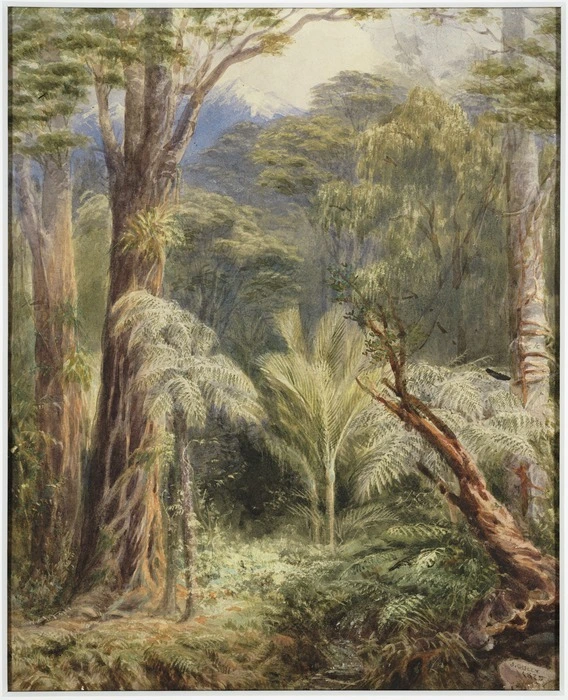 Gully, John, 1819-1888 :[Bush scene]. 1875