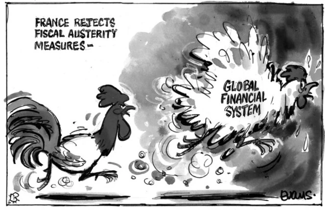 Evans, Malcolm Paul, 1945- :France rejects fiscal austerity measures. 7 May 2012