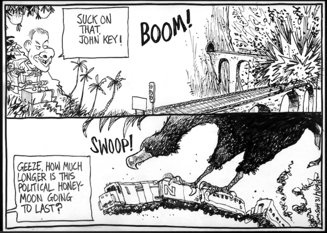 "Suck on that, John Key! Geeze, how much longer is this political honeymoon going to last?" 31 July 2009