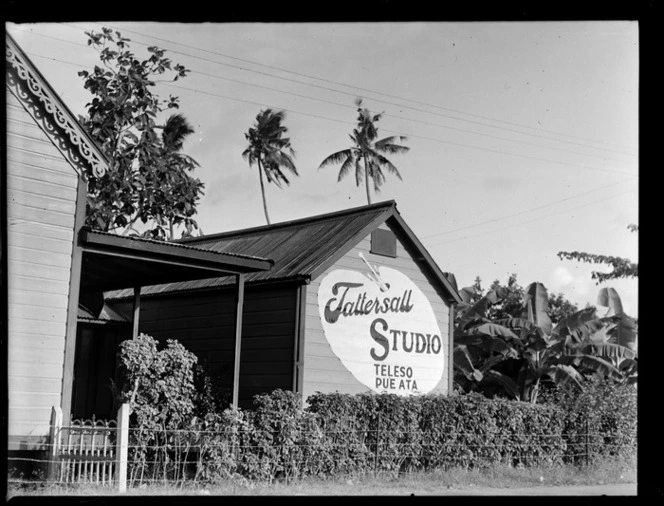 The Tattersall Photographic and Arts Studio wooden building, Apia, Western Samoa