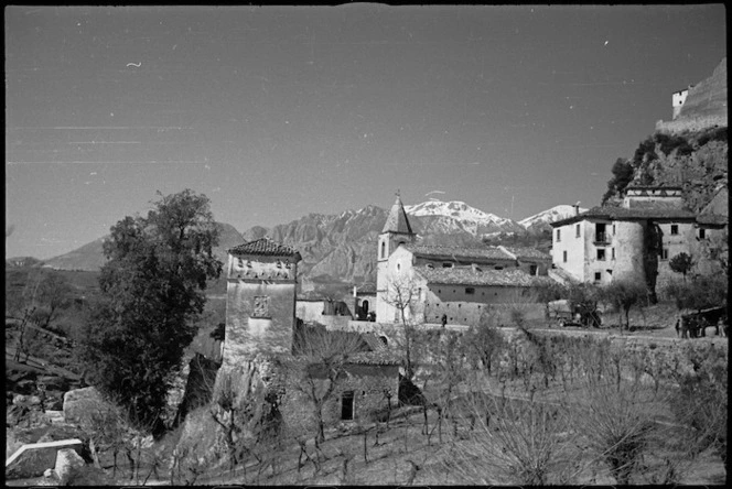 View of Cerro, a village in the Volturno Valley, Italy - Photograph taken by George Kaye