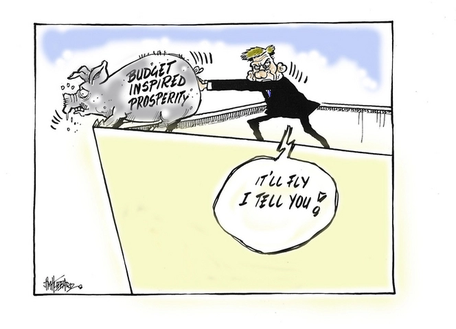 Hubbard, James, 1949- :Budget inspired prosperity - "It'll fly I tell you!" 26 May 2012