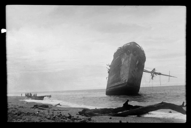 Wrecked Japanese ship, Guadalcanal, Solomon Islands