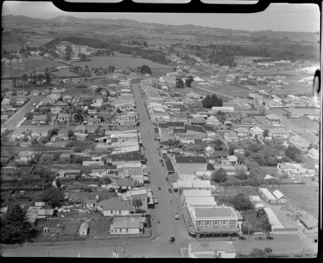 View of Pukekohe township, South Auckland