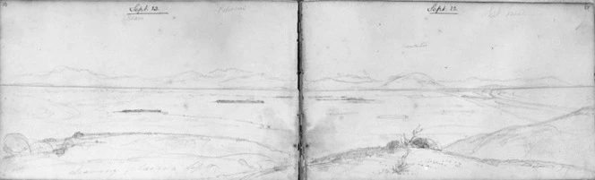 Mantell, Walter Baldock Durrant, 1820-1895 :Leaving plains. Sept 12 [1848]