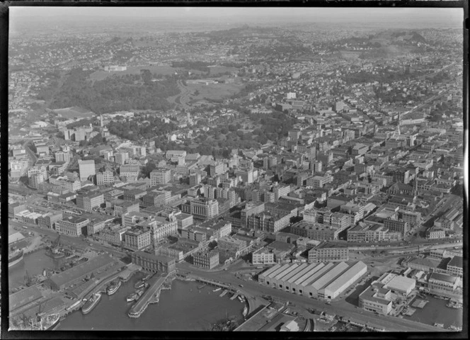 Auckland City, including wharves and shipping