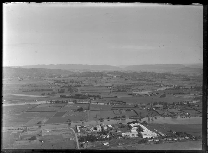 Whakatane, including paper mills, Bay of Plenty region