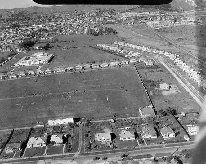 Gisborne Boys' High School, including rugby matches being played on the fields