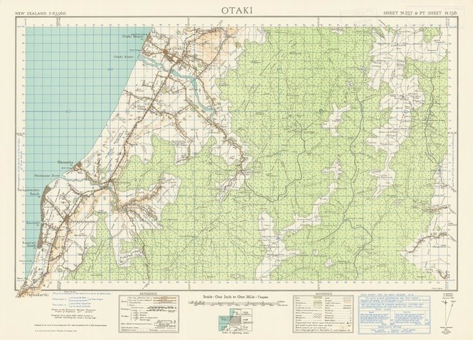 Otaki [electronic resource] / compiled from plane table sketch surveys & official records by the Lands & Survey Dept.