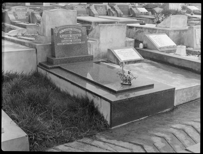 Headstones by Parkinson, at Hillsborough Cemetery, Auckland