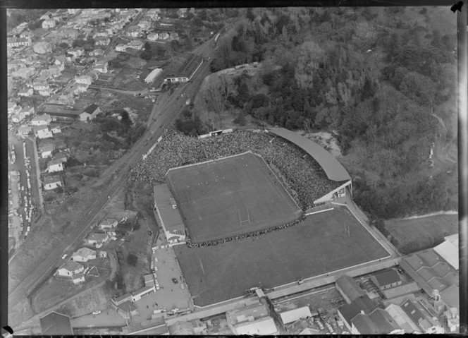 Rugby match, New Zealand versus Great Britain, Carlaw Park, Auckland